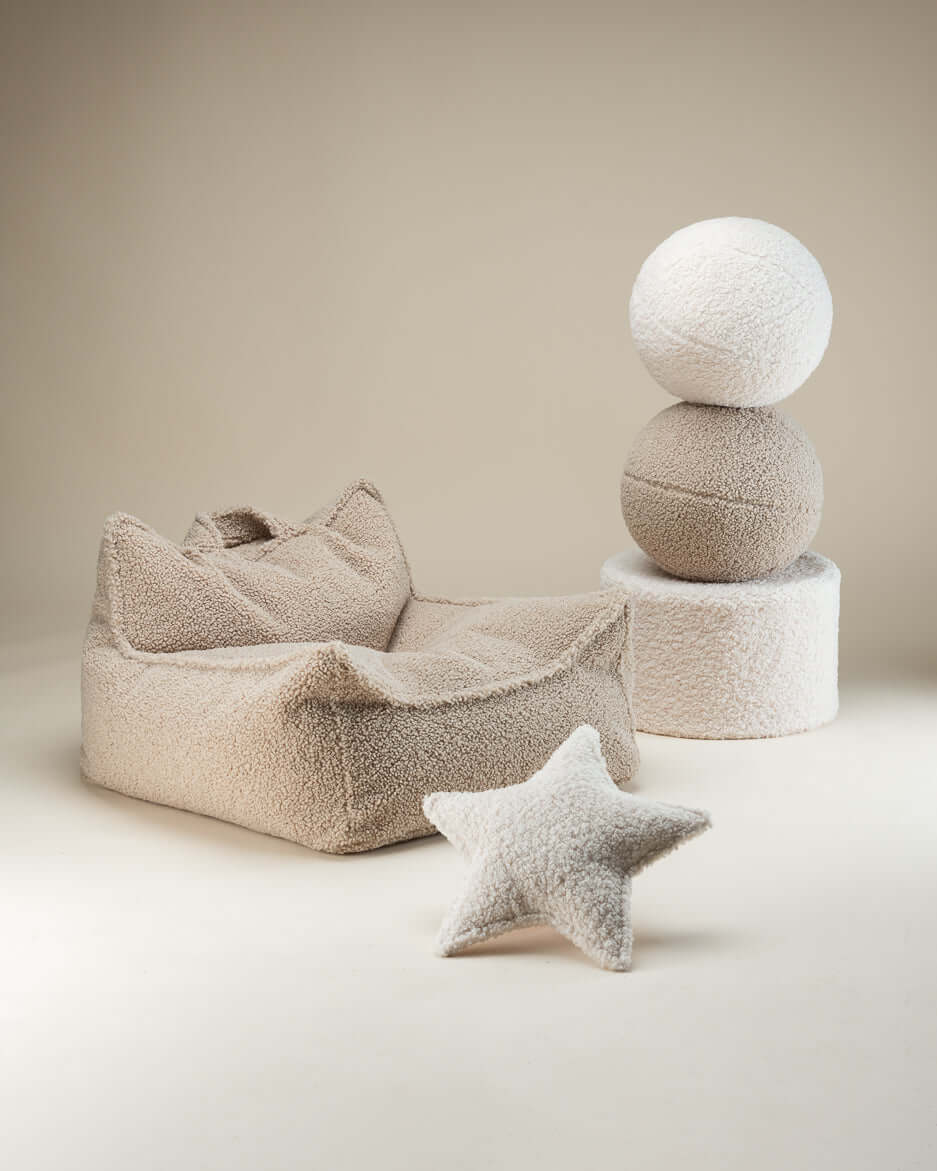 Wondershire, Wigiwama Biscuit Beanbag Chair, Beanbag Chair,Beige,Childrens Room,Kids Decor,Nursery Decor