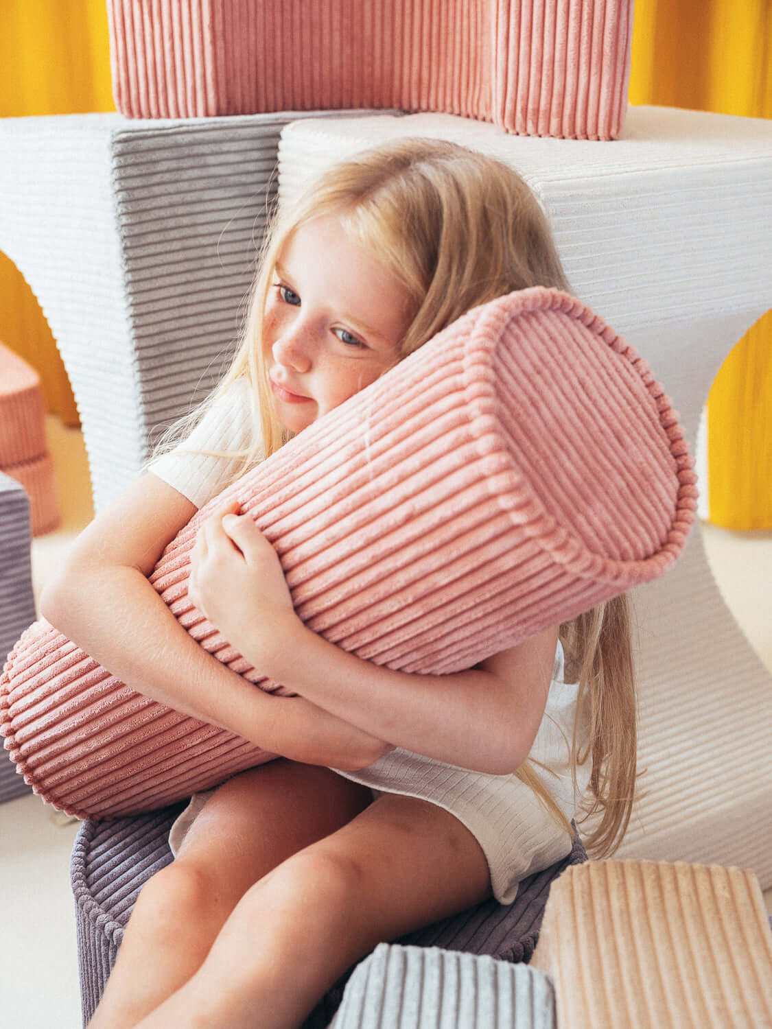 Wondershire, Wigiwama Pink Mousse Roll Cushion, Childrens Room,Kids Decor,Nursery Decor,Wigiwama,Wigiwama Pink Mousse Roll Cushion