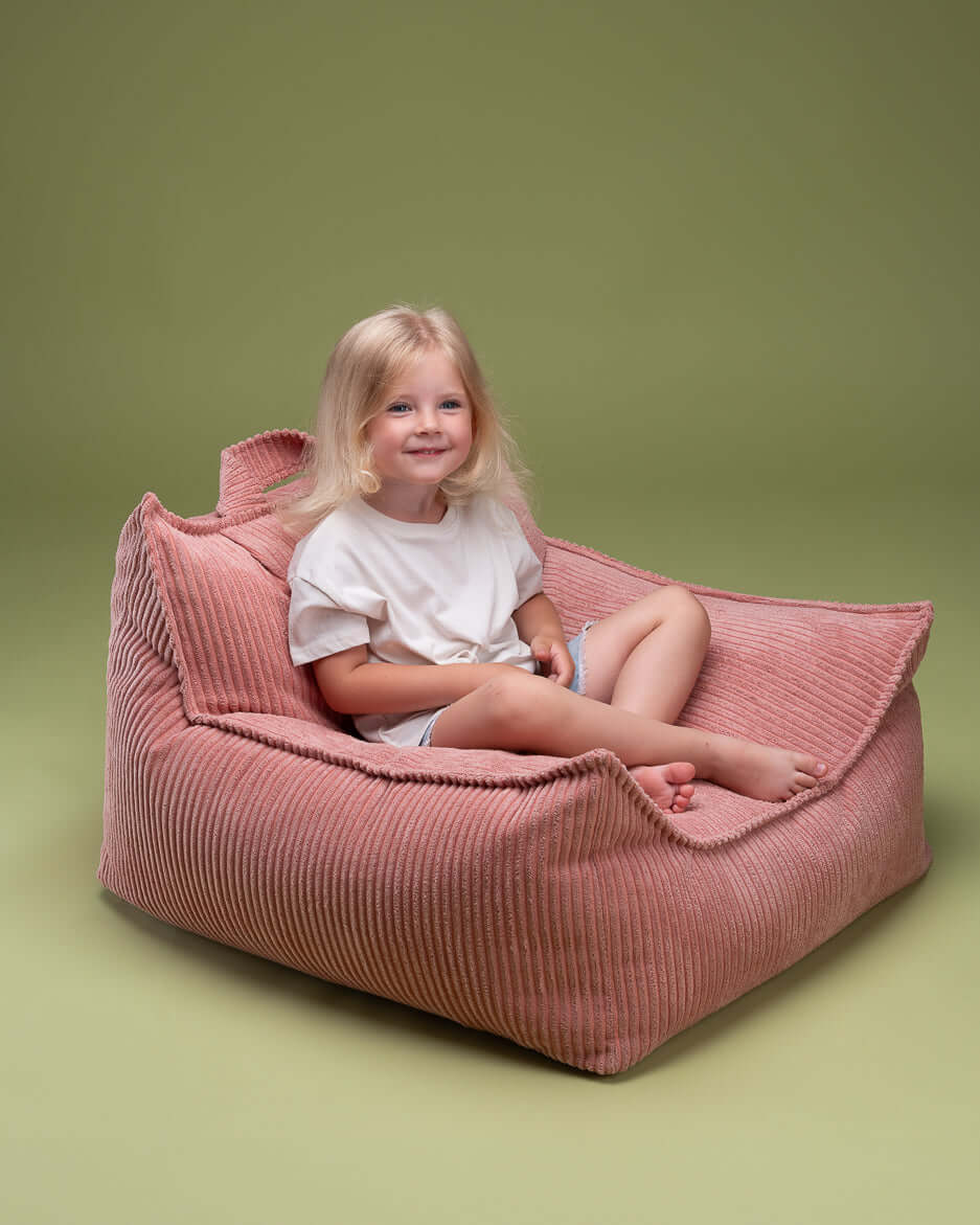Wondershire, Wigiwama Pink Mousse Beanbag Chair, Beanbag Chair,Childrens Room,Kids Decor,Nursery Decor,Pink,Wigiwama