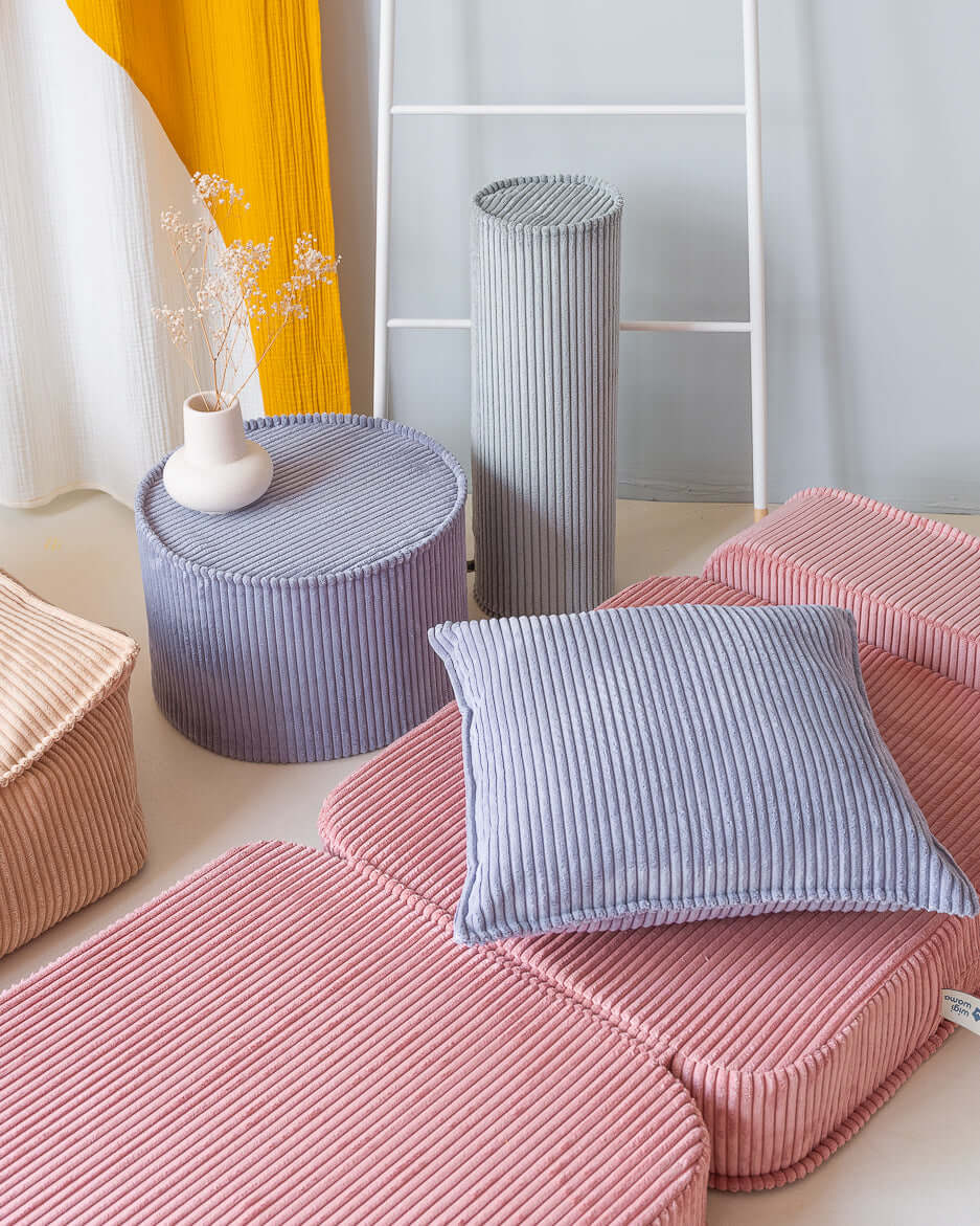 Wondershire, Wigiwama Blueberry Blue Block Cushion, Childrens Room,Kids Decor,Nursery Decor,Wigiwama,Wigiwama Blueberry Blue Block Cushion