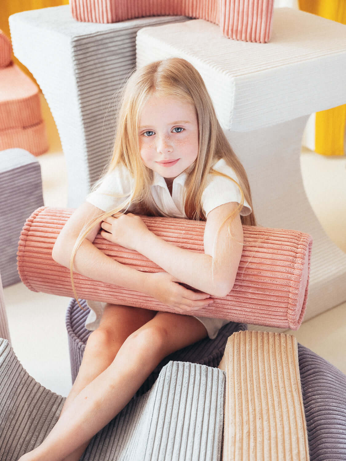 Wondershire, Wigiwama Pink Mousse Roll Cushion, Childrens Room,Kids Decor,Nursery Decor,Wigiwama,Wigiwama Pink Mousse Roll Cushion