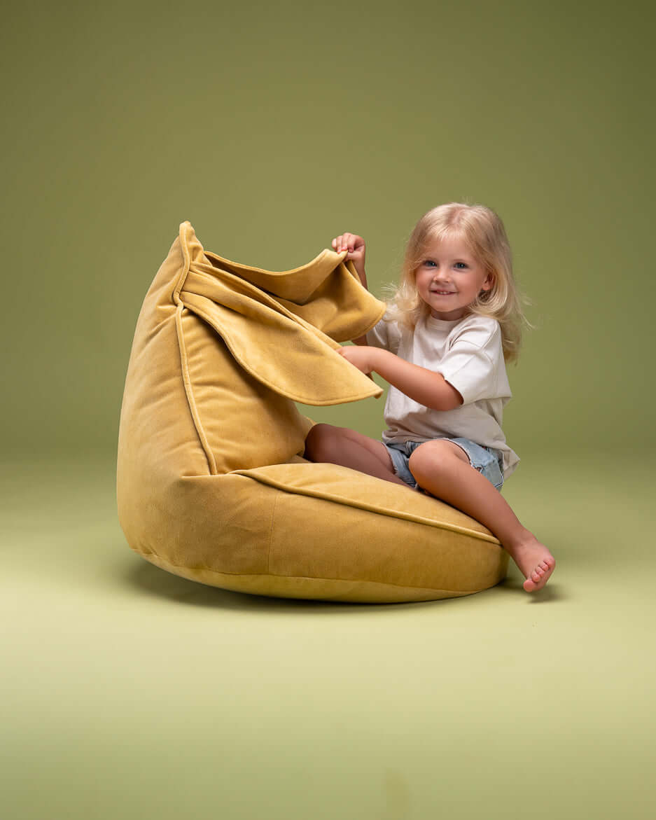 Wondershire, Wigiwama Salted Caramel Bunny Beanbag, Bunny Beanbag,Childrens Room,Kids Decor,Nursery Decor,Wigiwama