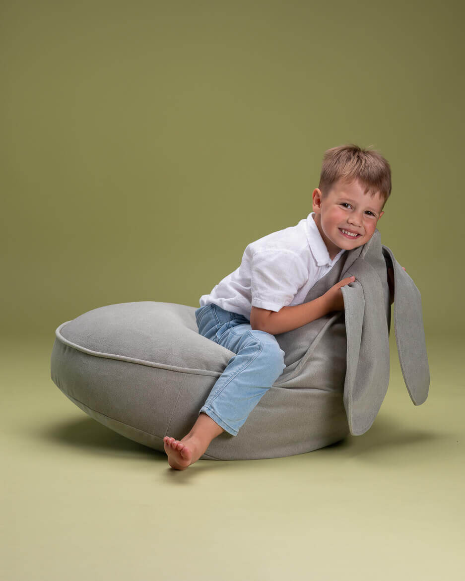 Wondershire, Wigiwama Misty Green Bunny Beanbag, Bunny Beanbag,Childrens Room,Kids Decor,Nursery Decor,Wigiwama
