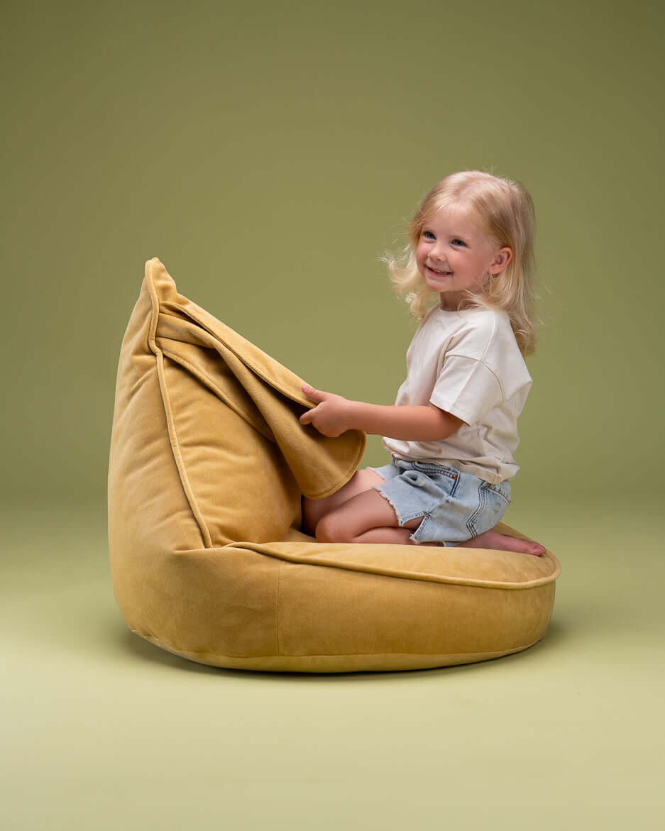 Wondershire, Wigiwama Salted Caramel Bunny Beanbag, Bunny Beanbag,Childrens Room,Kids Decor,Nursery Decor,Wigiwama