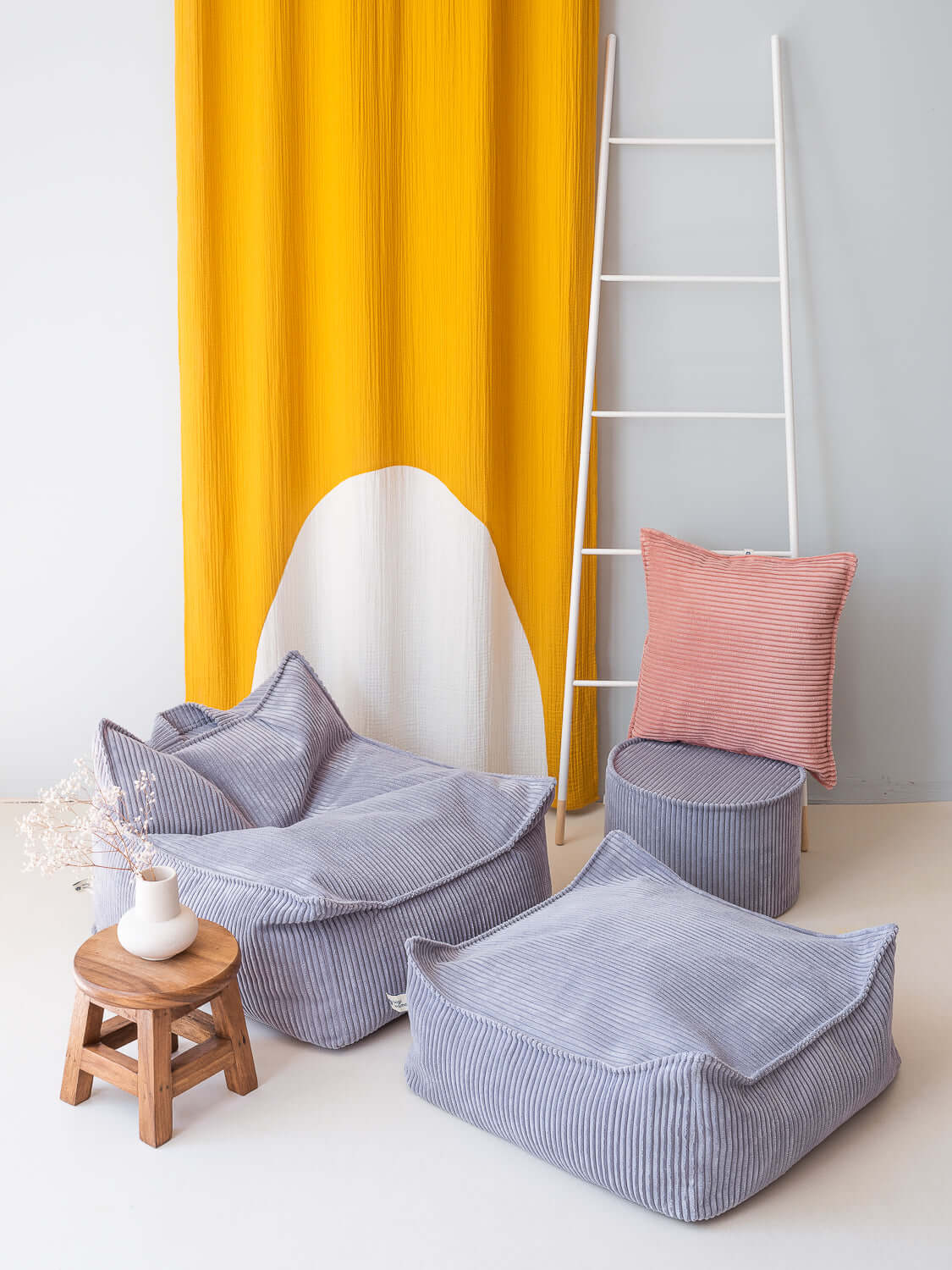 Wondershire, Wigiwama Blueberry Blue Beanbag Chair, Beanbag Chair,Childrens Room,Kids Decor,Nursery Decor,Wigiwama