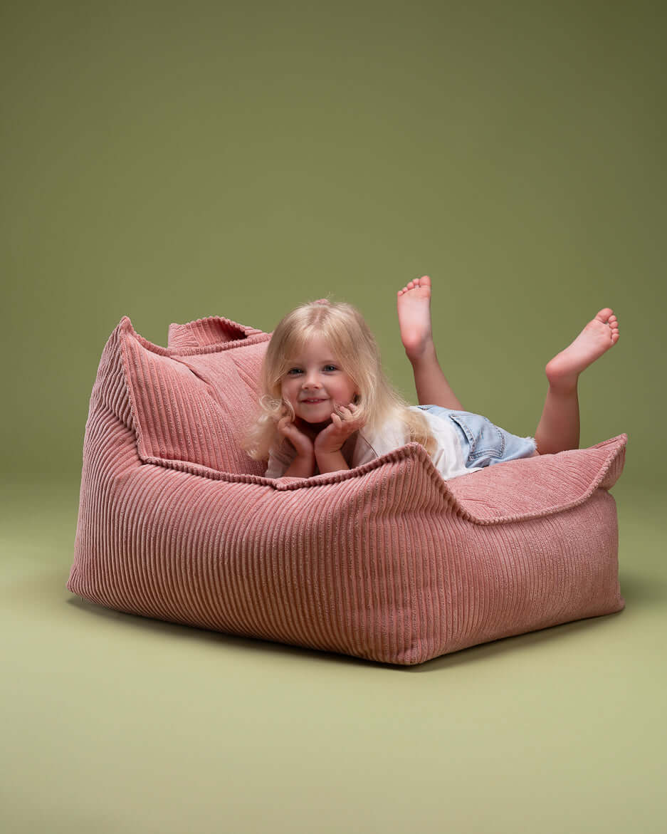 Wondershire, Wigiwama Pink Mousse Beanbag Chair, Beanbag Chair,Childrens Room,Kids Decor,Nursery Decor,Pink,Wigiwama