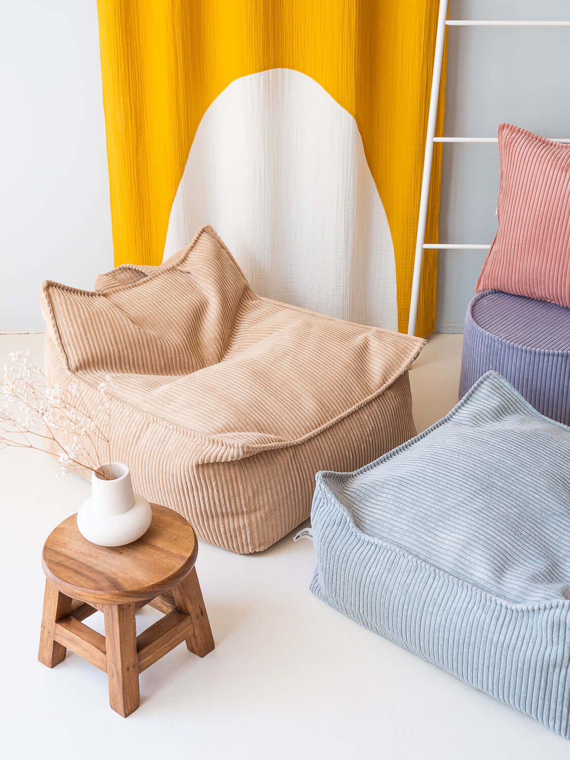 Wondershire, Wigiwama Brown Sugar Beanbag Chair, Beanbag Chair,Beige,Childrens Room,Kids Decor,Nursery Decor,Wigiwama