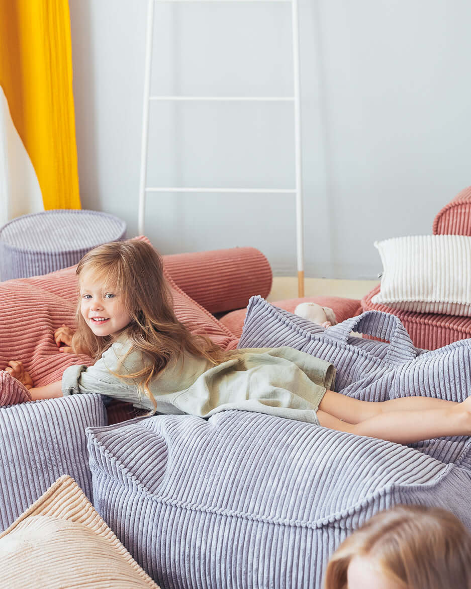 Wondershire, Wigiwama Blueberry Blue Beanbag Chair, Beanbag Chair,Childrens Room,Kids Decor,Nursery Decor,Wigiwama