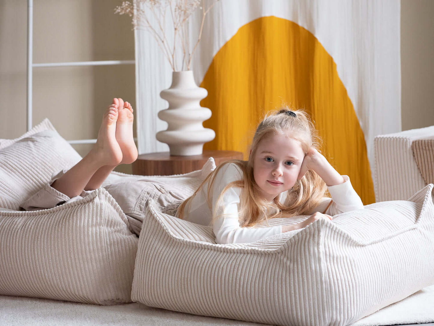 Wondershire, Wigiwama Marshmallow Beanbag Chair, Beanbag Chair,Childrens Room,Kids Decor,Nursery Decor,Wigiwama