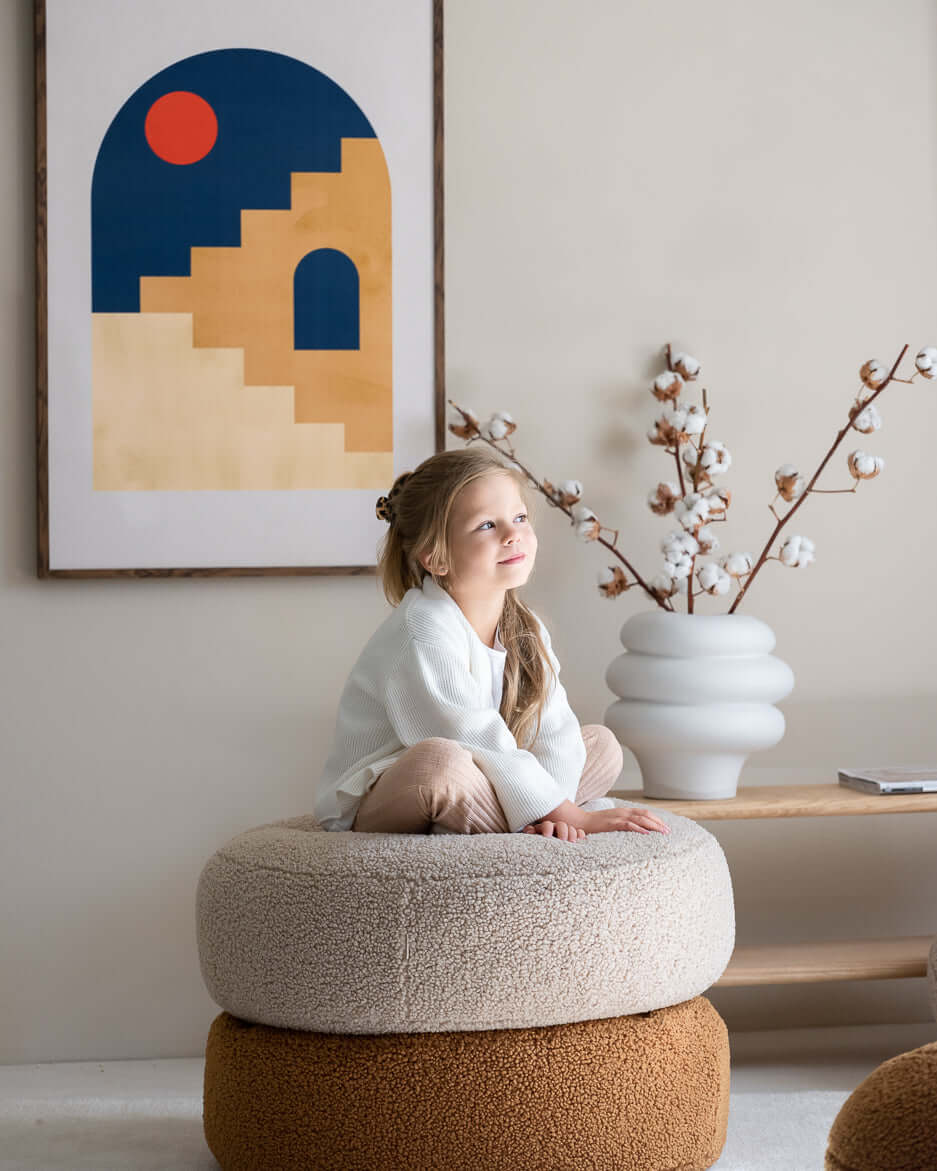 Wondershire, Wigiwama Biscuit Ottoman, Childrens Room,Kids Decor,Nursery Decor,Ottoman,Wigiwama