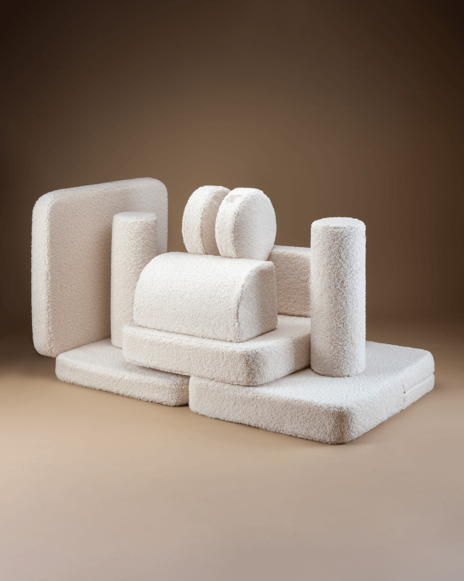 Wondershire, Wigiwama Cream White Settee, Childrens Room,Kids Decor,Nursery Decor,Play sofa,Wigiwama,Wigiwama Cream White Settee