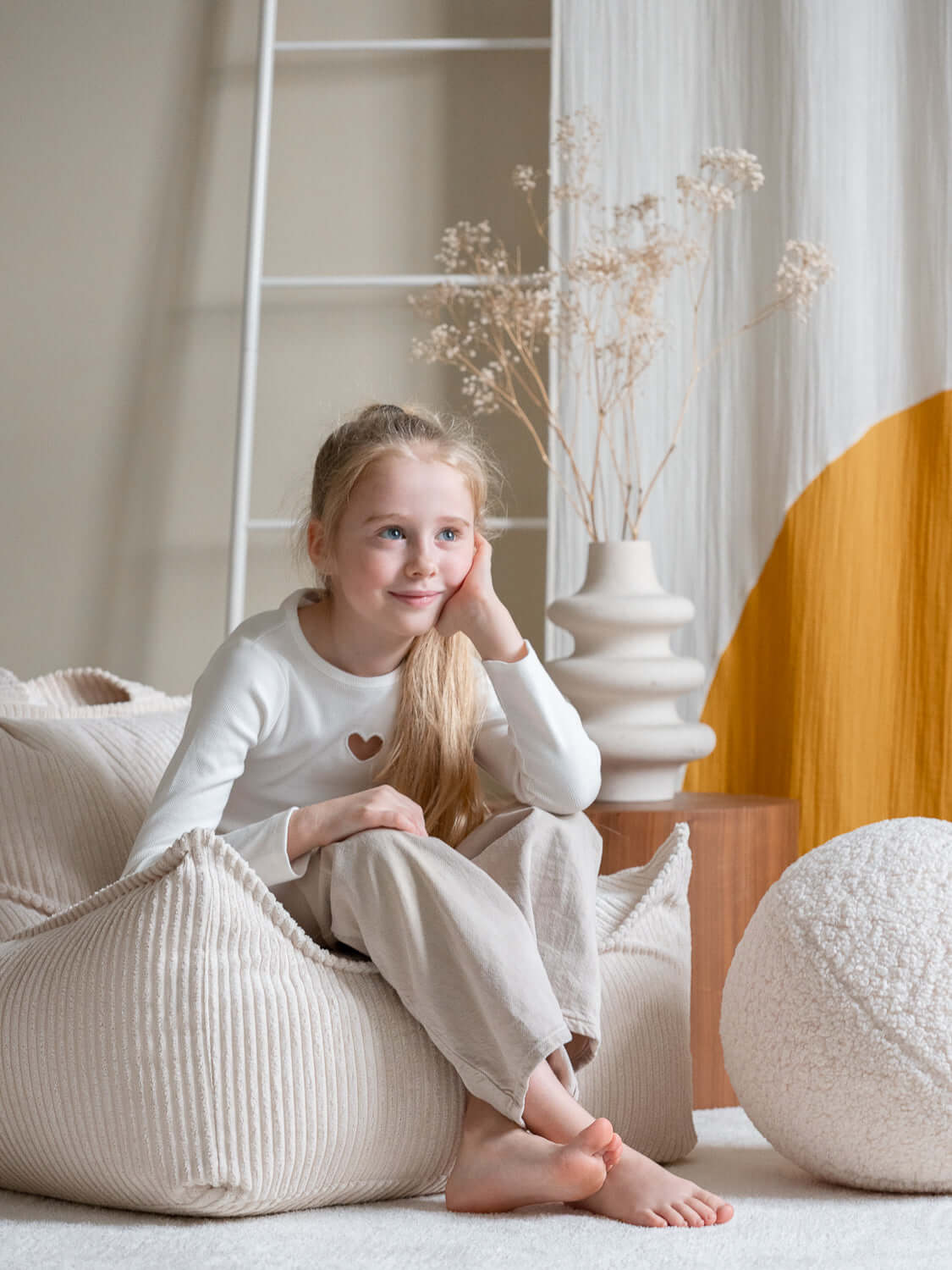 Wondershire, Wigiwama Marshmallow Beanbag Chair, Beanbag Chair,Childrens Room,Kids Decor,Nursery Decor,Wigiwama