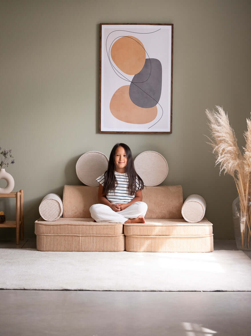 Wondershire, Wigiwama Brown Sugar Settee, Childrens Room,Kids Decor,Nursery Decor,Play sofa,Wigiwama