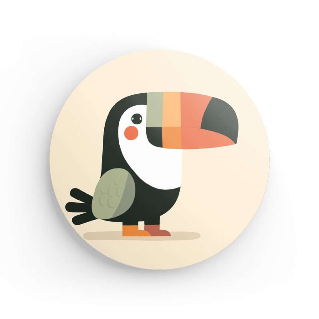 Wondershire, Toucan Round Print, Nursery Art,Nursery Decor,Nursery wall art,Round Photo Print,round print,Toucan,Wildlife Nursery,Wondershire