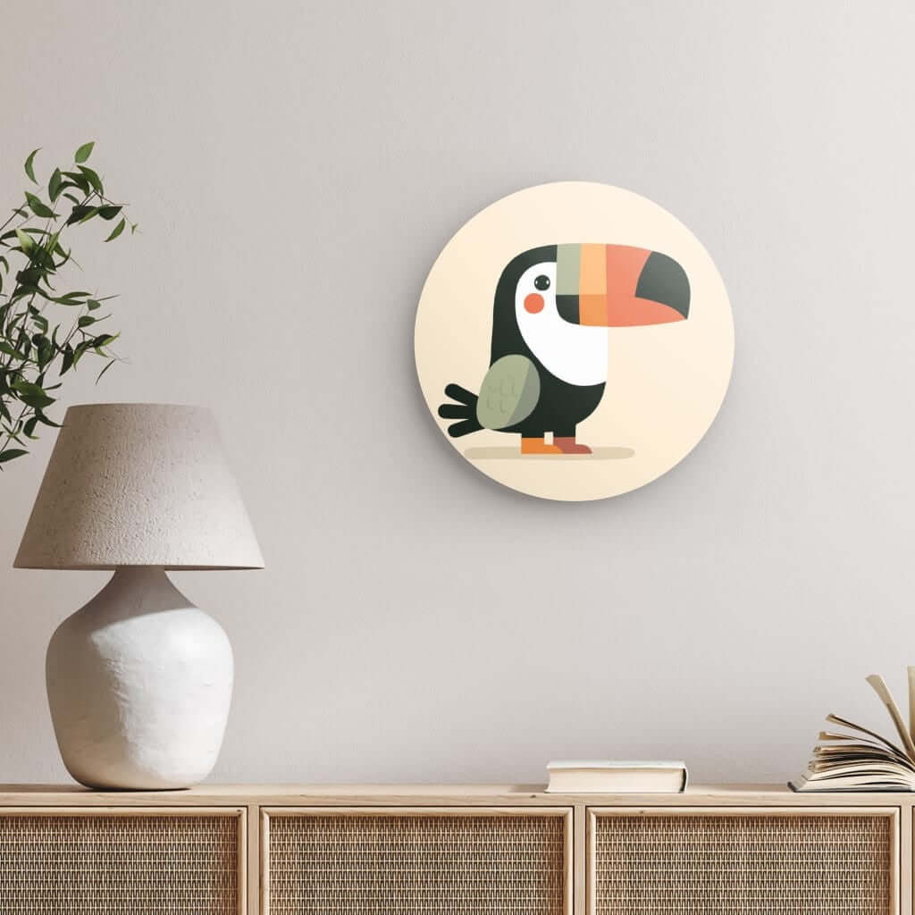 Wondershire, Toucan Round Print, Nursery Art,Nursery Decor,Nursery wall art,Round Photo Print,round print,Toucan,Wildlife Nursery,Wondershire