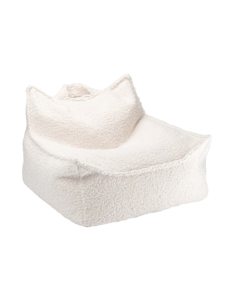 Wondershire, Wigiwama Cream White Beanbag Chair, Beanbag Chair,Childrens Room,Kids Decor,Nursery Decor,Wigiwama