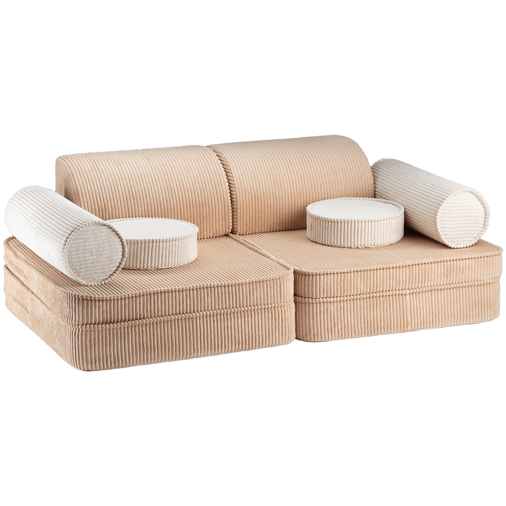 Wondershire, Wigiwama Brown Sugar Settee, Childrens Room,Kids Decor,Nursery Decor,Play sofa,Wigiwama