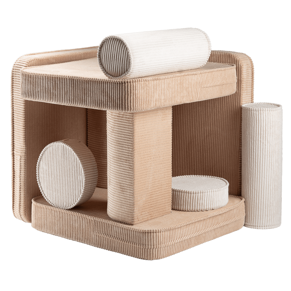 Wondershire, Wigiwama Brown Sugar Settee, Childrens Room,Kids Decor,Nursery Decor,Play sofa,Wigiwama
