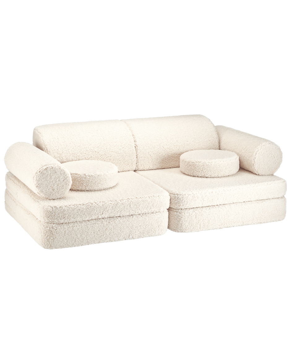 Wondershire, Wigiwama Cream White Settee, Childrens Room,Kids Decor,Nursery Decor,Play sofa,Wigiwama,Wigiwama Cream White Settee