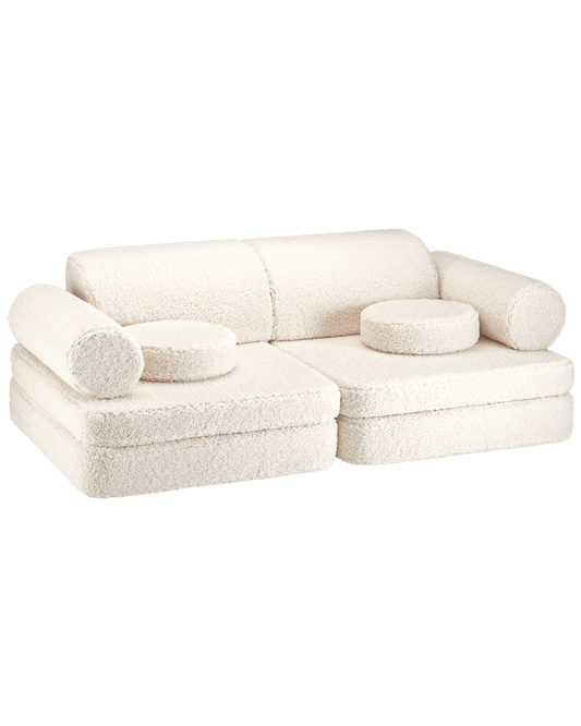 Wondershire, Wigiwama Cream White Settee, Childrens Room,Kids Decor,Nursery Decor,Play sofa,Wigiwama,Wigiwama Cream White Settee