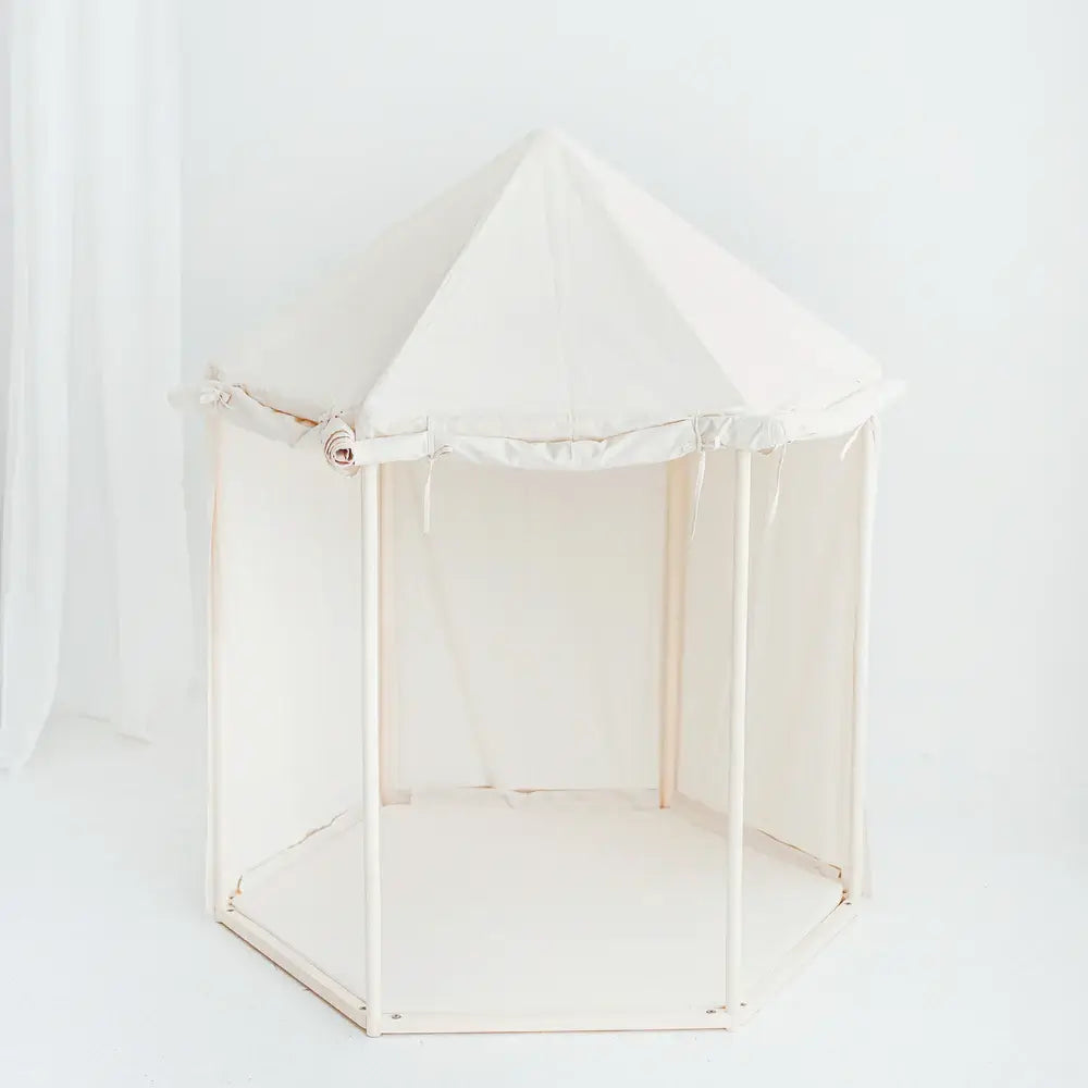 Wondershire, MINICAMP Indoor Playhouse Tent in Pavilion Shape, Canvas Teepee Tent,DIY Indoor Kids Tent,Gift For Kid,Indoor Playhouse,Minicamp,Scandi Teepee For Kids,Tipi Tent,Toddler Teepee Tent