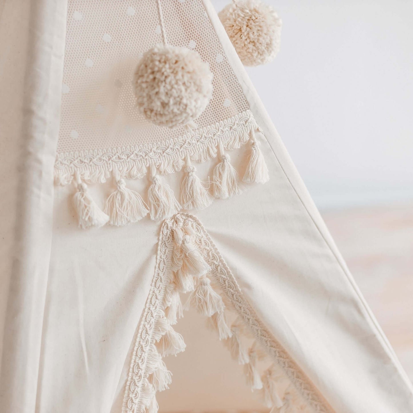 Wondershire, MINICAMP Boho Kids Teepee with Tassels, Canvas Teepee Tent,Childrens Room,DIY Indoor Kids Tent,Indoor Tipi Tent,Kids Decor,Minicamp,MINICAMP Boho Kids Teepee with Tassels,Nursery Decor,Tipi Tent,Toddler Teepee Tent
