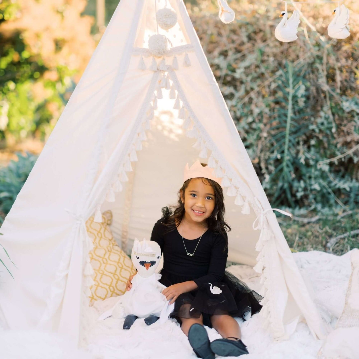 Wondershire, MINICAMP Boho Kids Teepee with Tassels, Canvas Teepee Tent,Childrens Room,DIY Indoor Kids Tent,Indoor Tipi Tent,Kids Decor,Minicamp,MINICAMP Boho Kids Teepee with Tassels,Nursery Decor,Tipi Tent,Toddler Teepee Tent