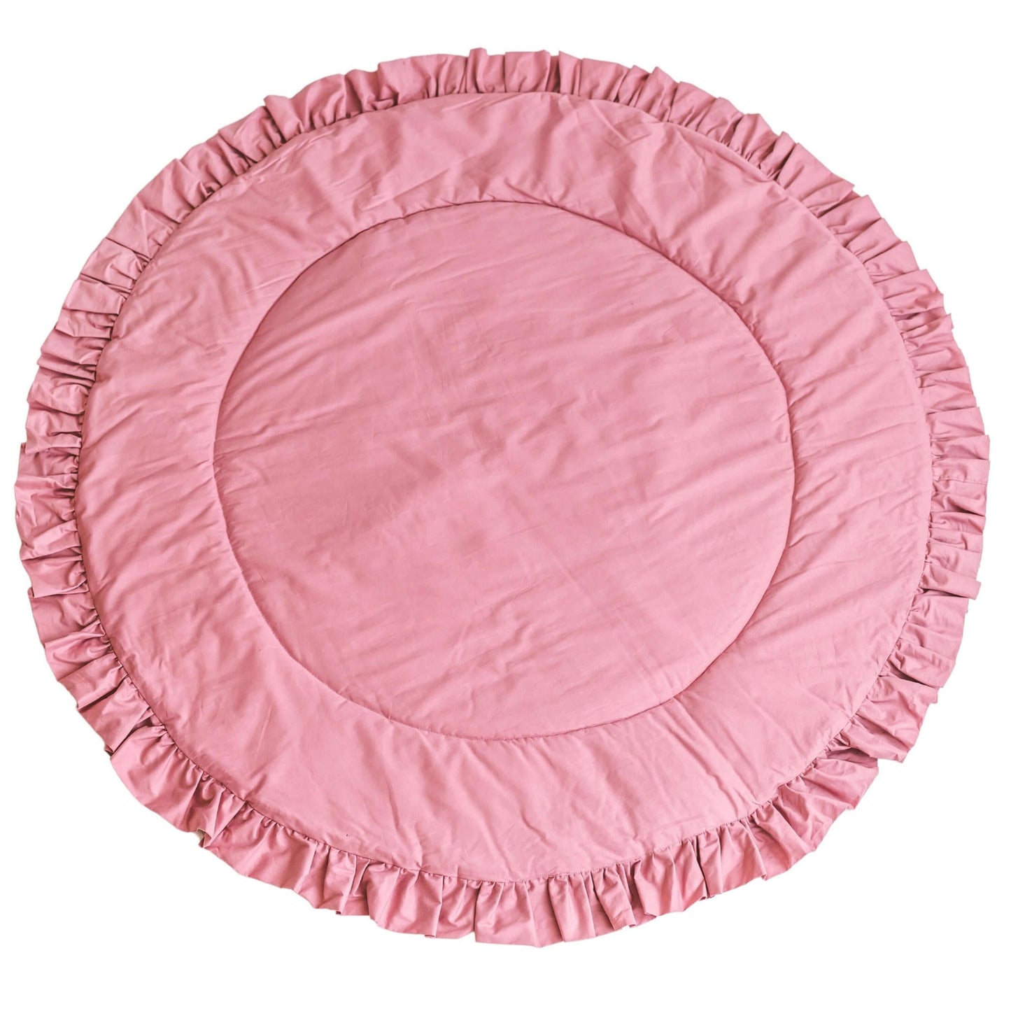 Wondershire, MINICAMP Kids Playmat with Ruffles in Rose, babygym mat,Childrens Room,cotton,Kids Decor,Minicamp,MINICAMP Kids Playmat with Ruffles in Rose,Nursery Decor,nursery rug,playmat