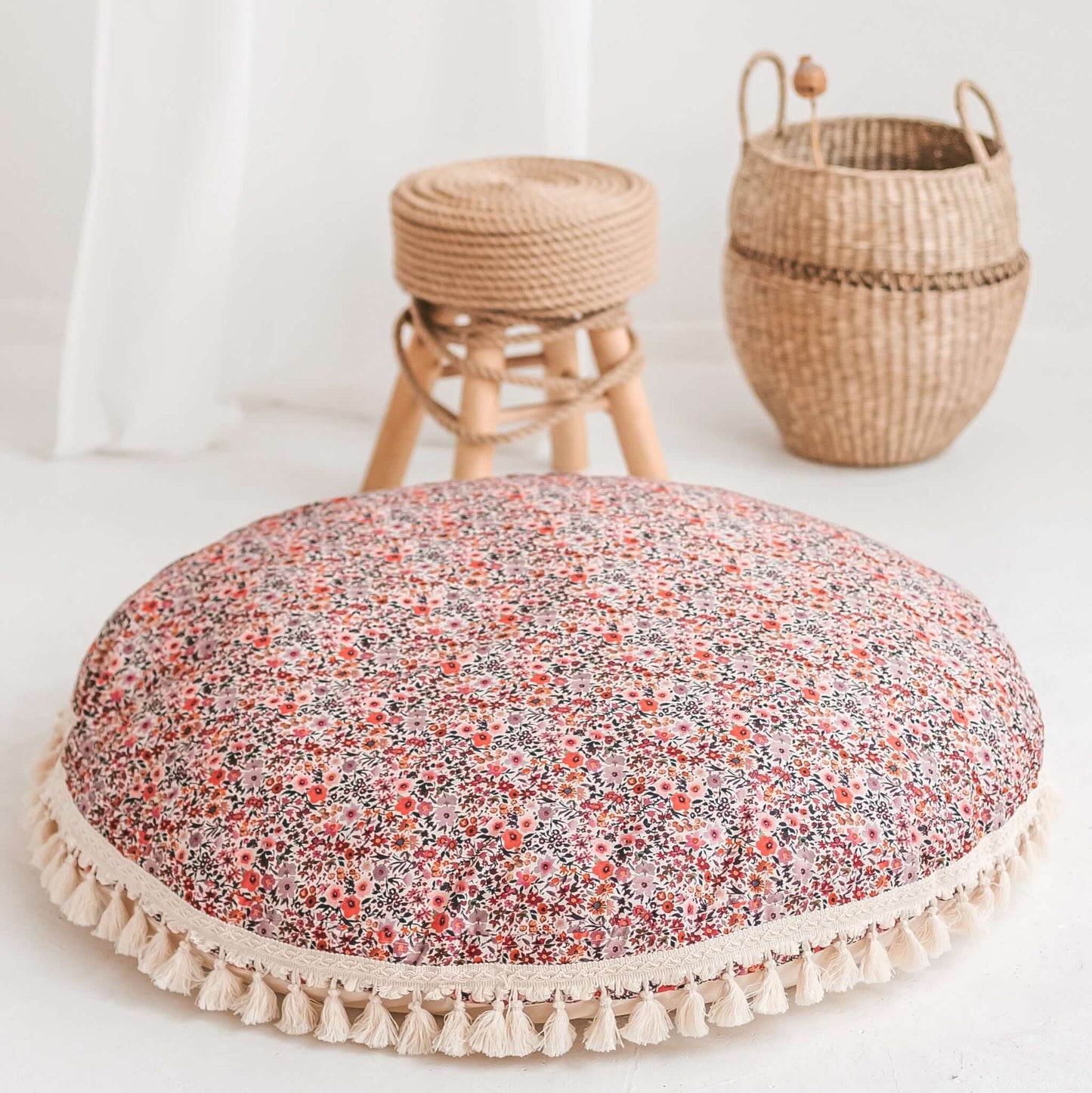 Wondershire, MINICAMP Big Floor Cushion with flower pattern, Childrens Room,Kids Decor,Minicamp,MINICAMP Big Floor Cushion with flower pattern,Nursery Decor