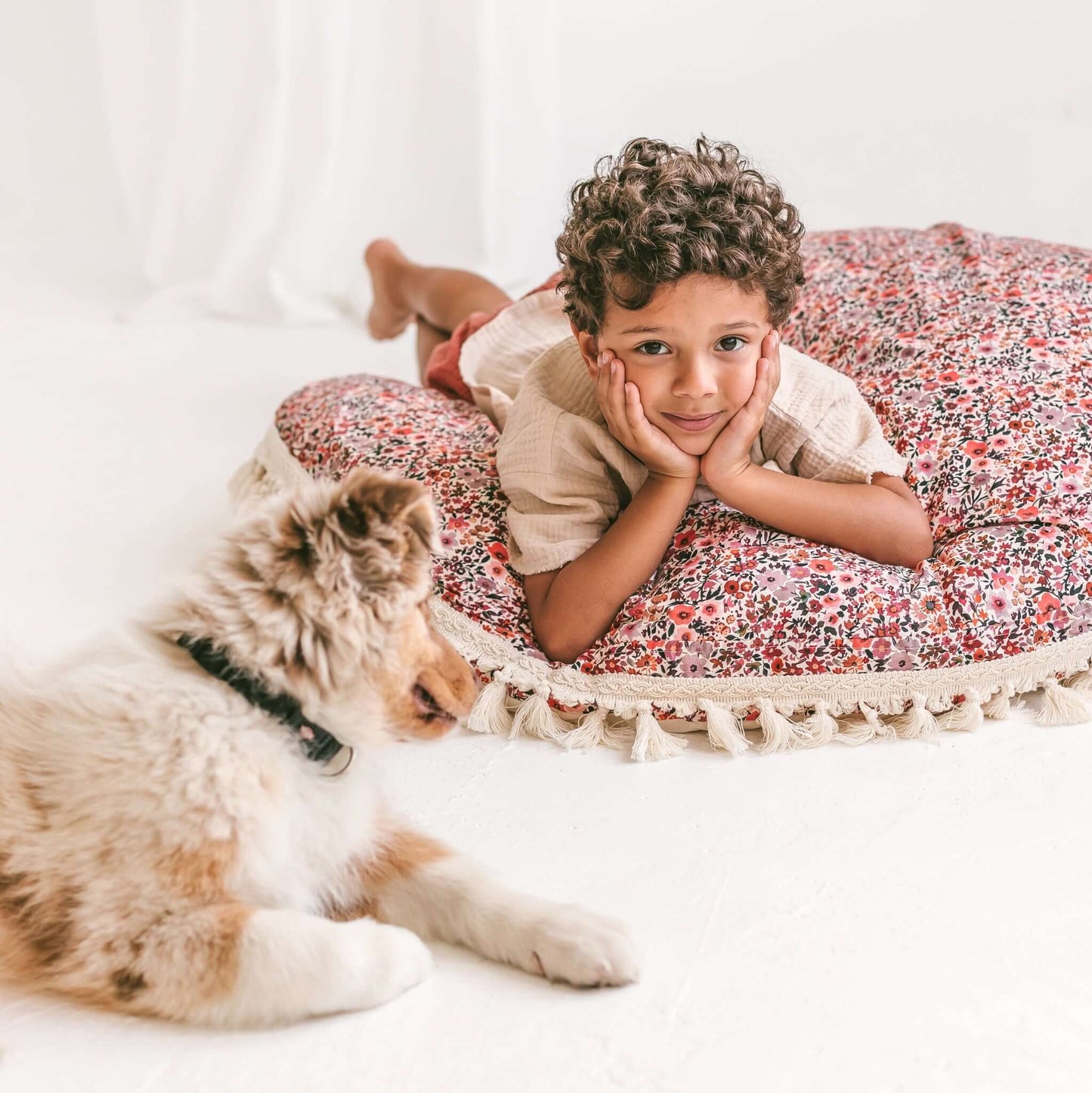 Wondershire, MINICAMP Big Floor Cushion with flower pattern, Childrens Room,Kids Decor,Minicamp,MINICAMP Big Floor Cushion with flower pattern,Nursery Decor