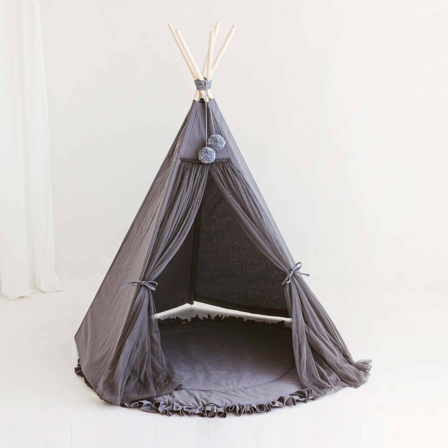 Wondershire, MINICAMP Fairy Kids Play Tent in Grey, Canvas Teepee For Kids,Children Teepee,Childrens Room,Kids Decor,Minicamp,Nursery Decor,Party Teepee,Tipi Tent