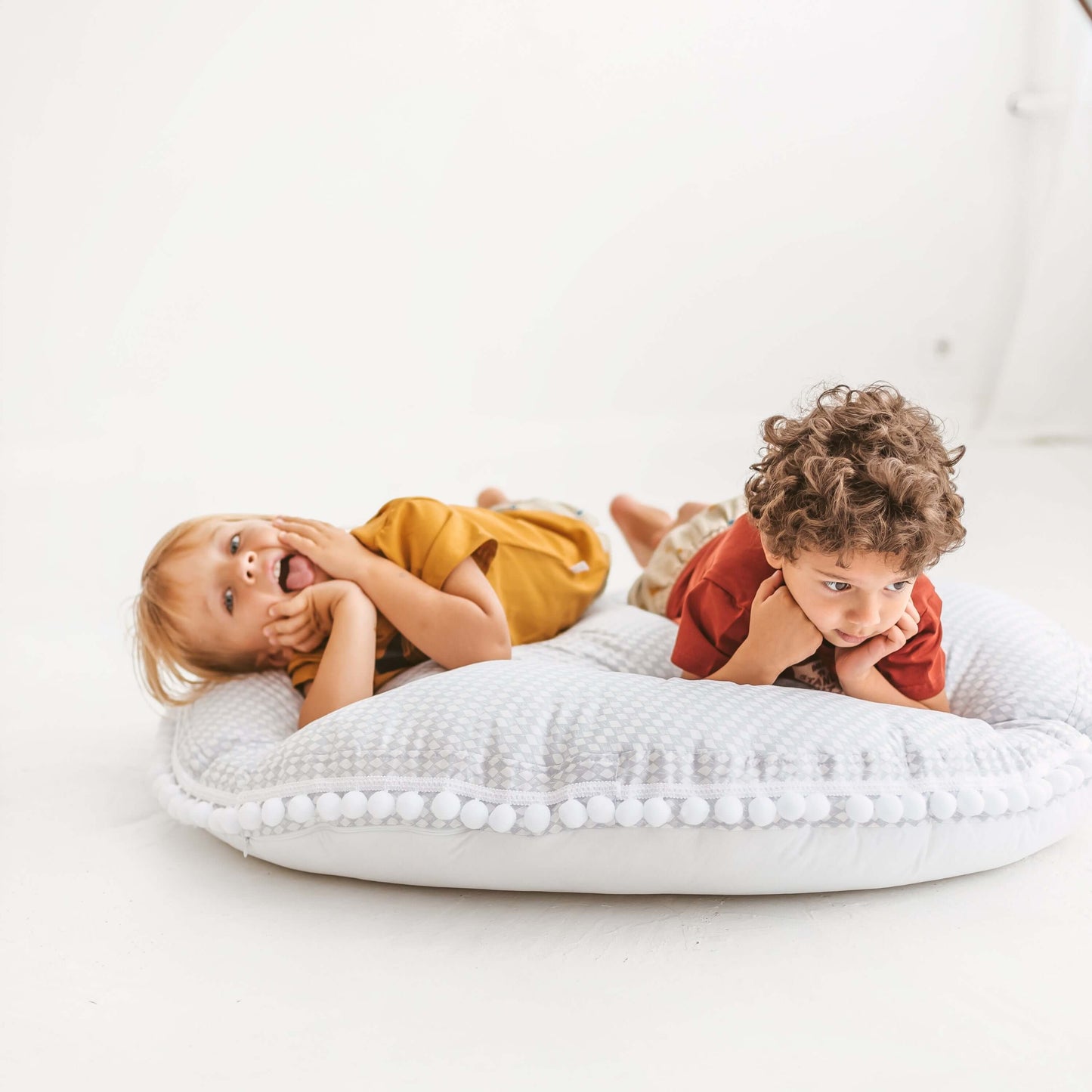 Wondershire, MINICAMP Big Floor Cushion Rhombus Diamond Grey, Childrens Room,Kids Decor,Minicamp,MINICAMP Big Floor Cushion Rhombus Diamond Grey,Nursery Decor
