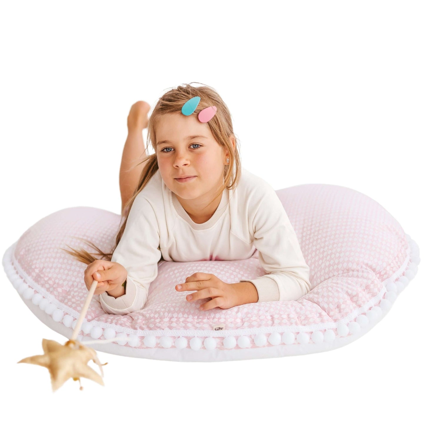 Wondershire, MINICAMP Big Floor Cushion Rhombus Diamond Pink, Childrens Room,Kids Decor,MINICAMP Big Floor Cushion Rhombus Diamond Pink,Nursery Decor