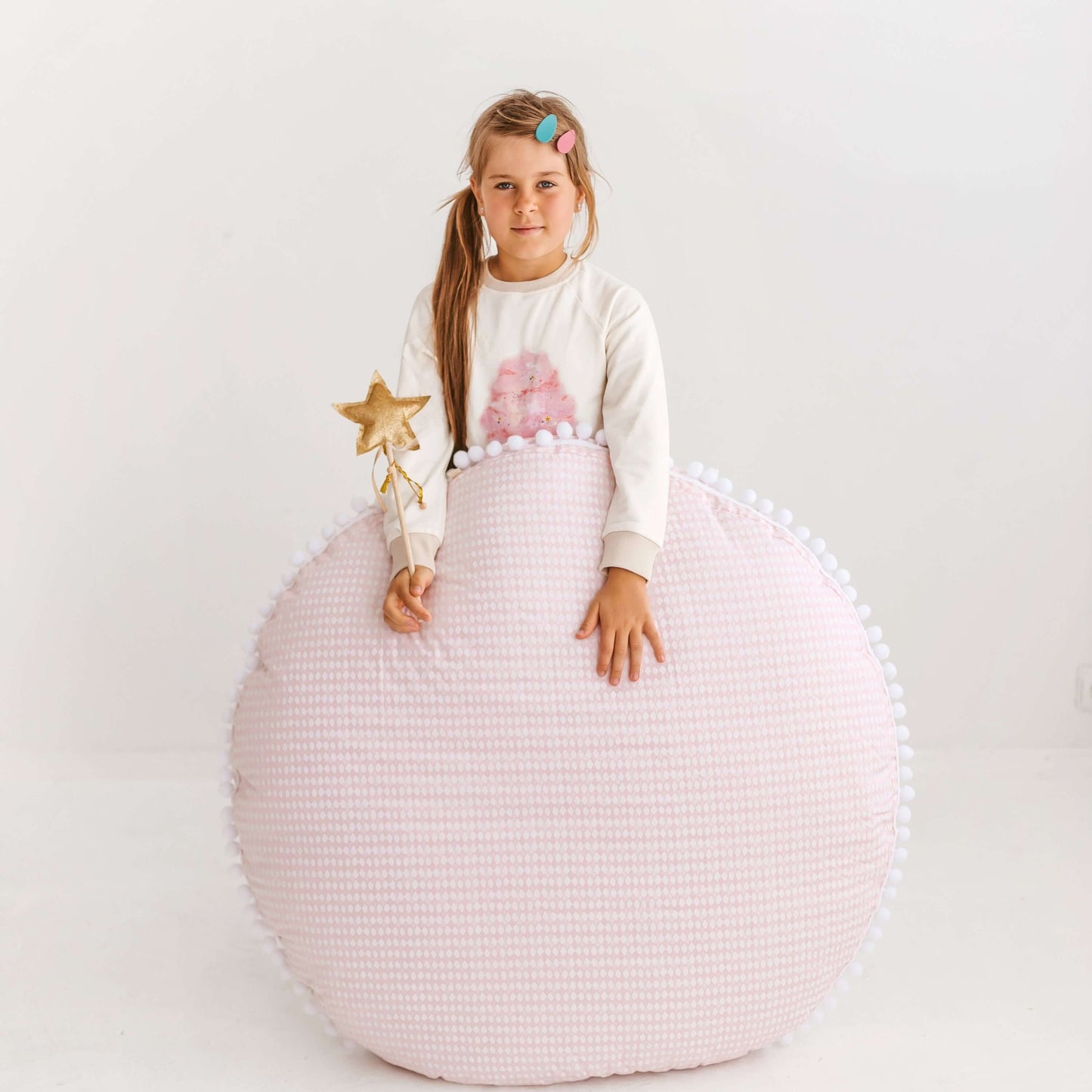 Wondershire, MINICAMP Big Floor Cushion Rhombus Diamond Pink, Childrens Room,Kids Decor,MINICAMP Big Floor Cushion Rhombus Diamond Pink,Nursery Decor