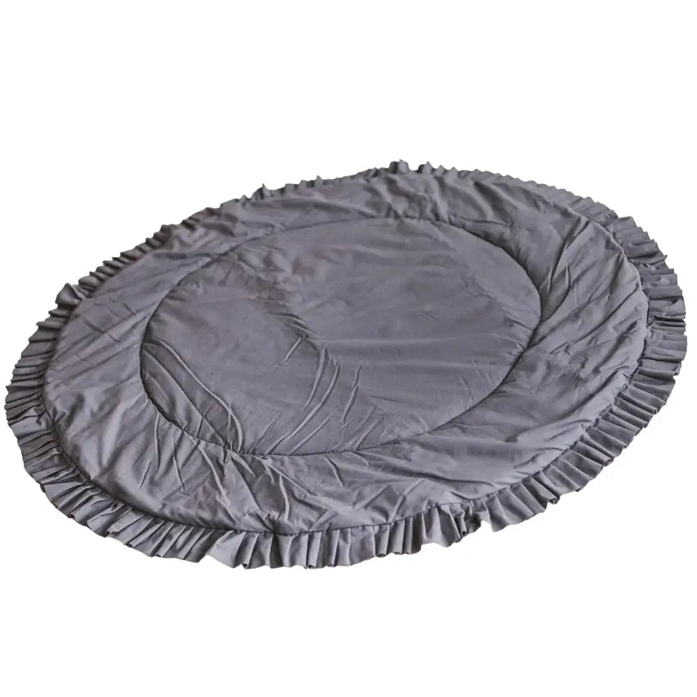 Wondershire, MINICAMP Kids Playmat with Ruffles in Grey, kids playmat,Minicamp,nursery rug,playmat,tummy time