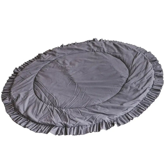 Wondershire, MINICAMP Kids Playmat with Ruffles in Grey, kids playmat,Minicamp,nursery rug,playmat,tummy time