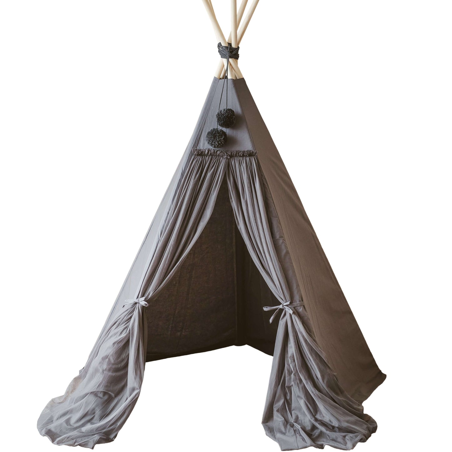 Wondershire, MINICAMP Fairy Kids Play Tent in Grey, Canvas Teepee For Kids,Children Teepee,Childrens Room,Kids Decor,Minicamp,Nursery Decor,Party Teepee,Tipi Tent