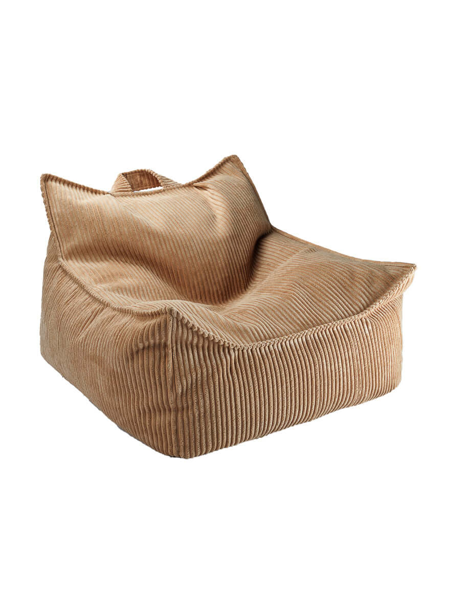 Wondershire, Wigiwama Toffee Beanbag Chair, Beanbag Chair,Bedtime Story Art,Beige,Childrens Room,Kids Decor,Nursery Decor,Wigiwama