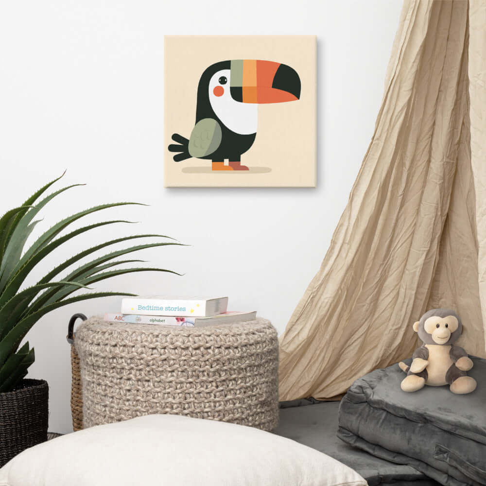 Wondershire, Toucan Canvas Print, Animal Print,Canvas,Childrens Room,Kids Decor,Nature Art,Nursery Art,Nursery Decor,Toucan