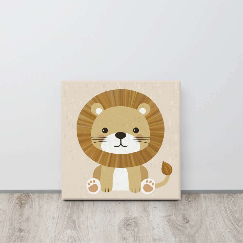 Wondershire, Lion Canvas Print, Baby Lion Art,Canvas,Childrens Room,Kids Decor,Lion Canvas Print,Lion Cub,Nursery Art,Nursery Decor,Wildlife Nursery,Wondershire