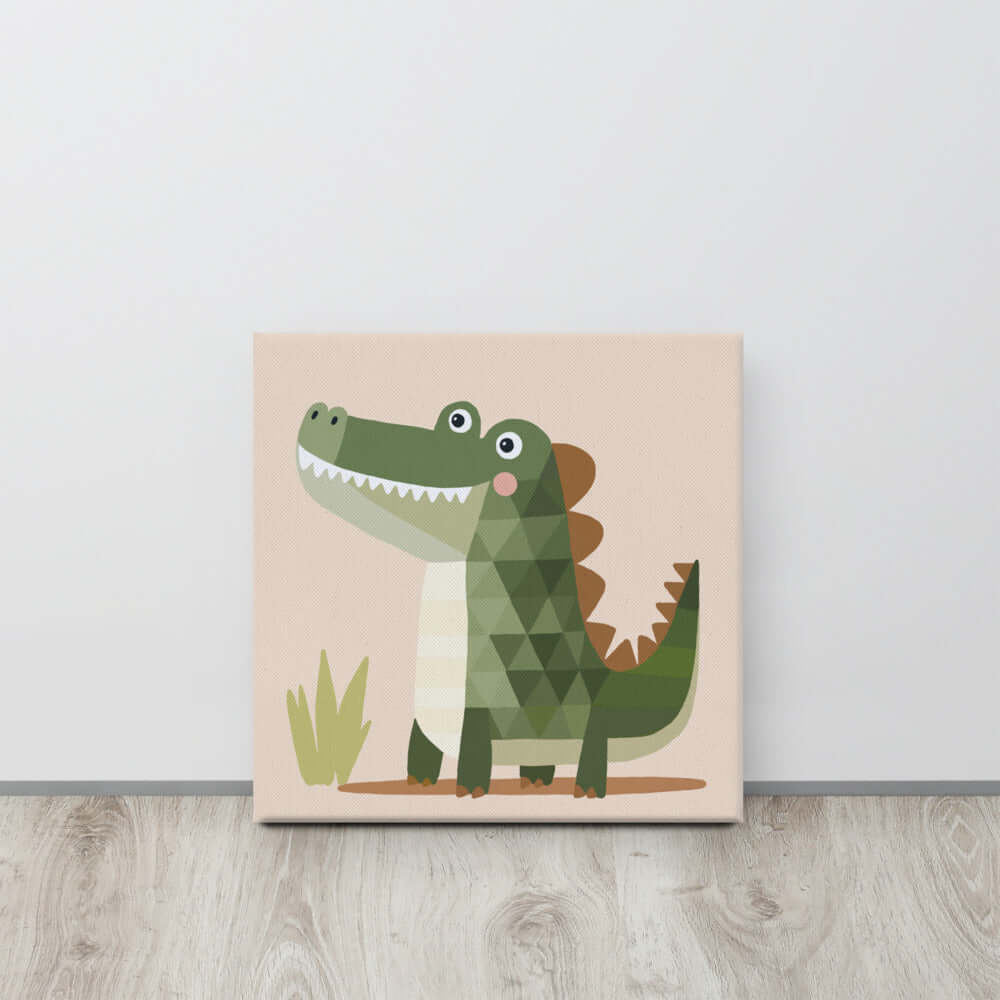 Wondershire, Crocodile Canvas Print, Canvas,Childrens Room,Crocodile Art,Kids Decor,Nursery Art,Nursery Decor,Safari Nursery,Wondershire