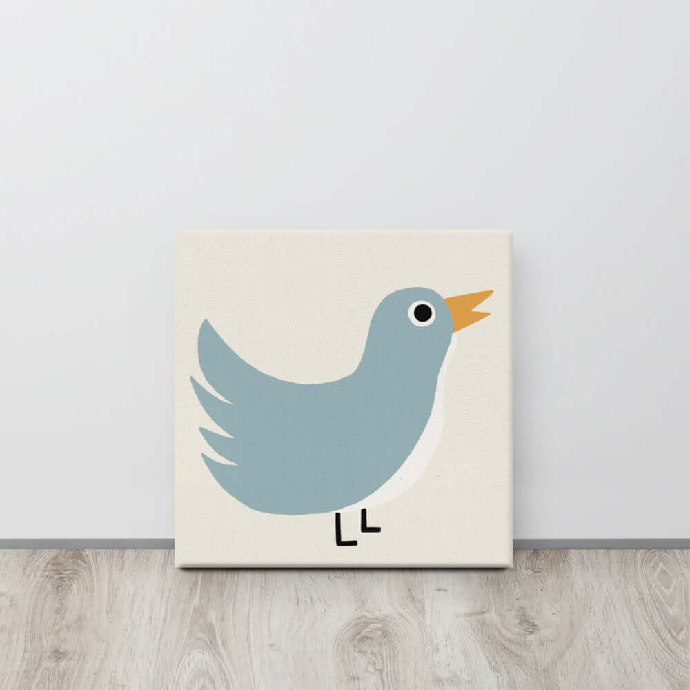 Wondershire, Blue Bird Canvas Print, blue bird,Canvas,Childrens Room,Kids Decor,Nursery Art,Nursery Decor,Nursery wall art,Wondershire