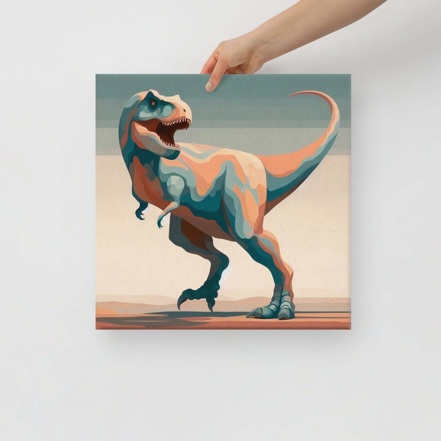 Wondershire, T-Rex Canvas Print – Solitary Majesty, Canvas,cute dinosaur print,dinosaur bedroom decor,dinosaur canvas print,dinosaur nursery decor,dinosaur room print,dinosaur themed gift,dinosaur wall decor,jurassic dinosaur art,kids dinosaur decor,kids
