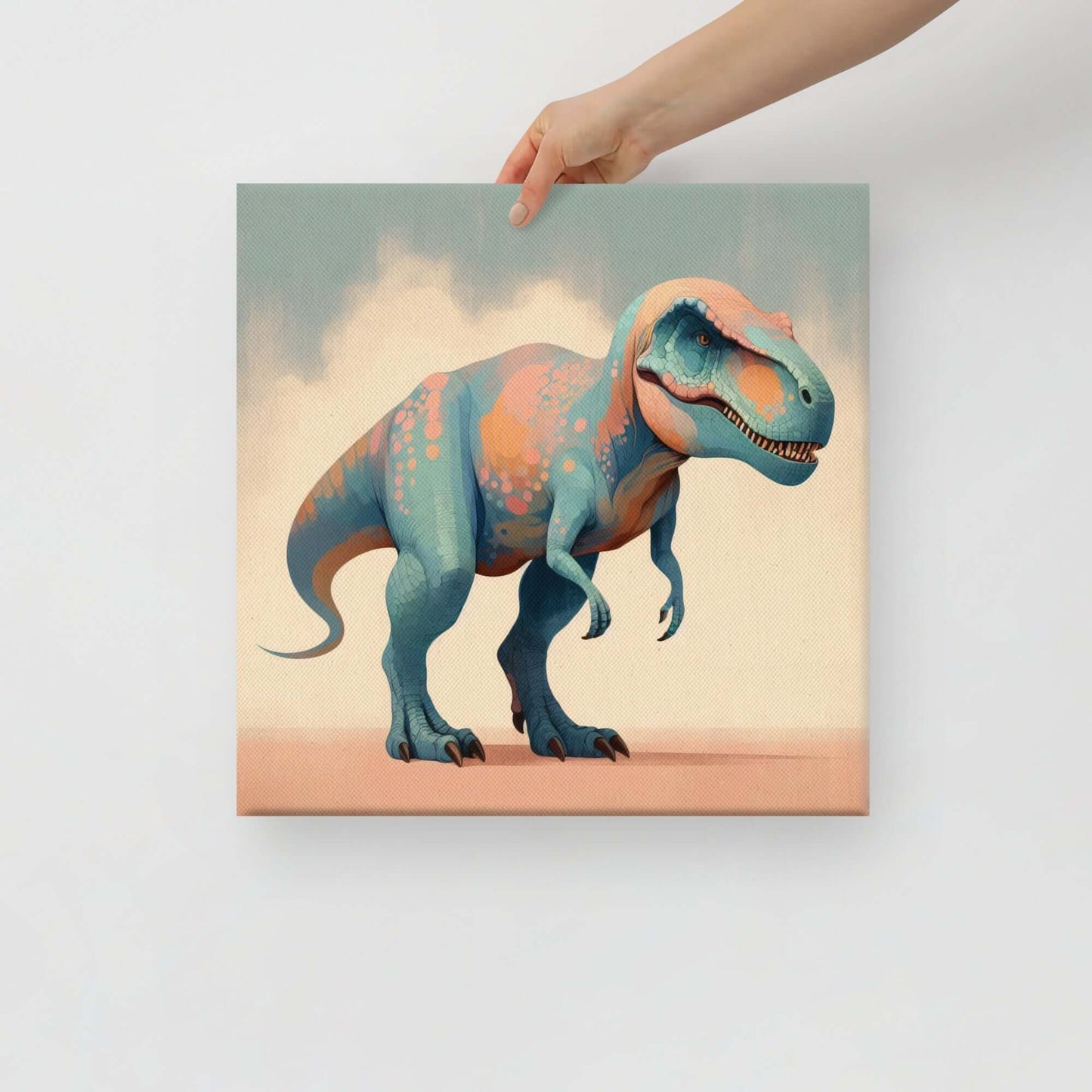Wondershire, T-Rex Canvas Print – Sunset Lurker, Canvas,cute dinosaur print,dinosaur bedroom decor,dinosaur canvas print,dinosaur nursery decor,dinosaur room print,dinosaur themed gift,dinosaur wall decor,jurassic dinosaur art,kids dinosaur decor,kids roo
