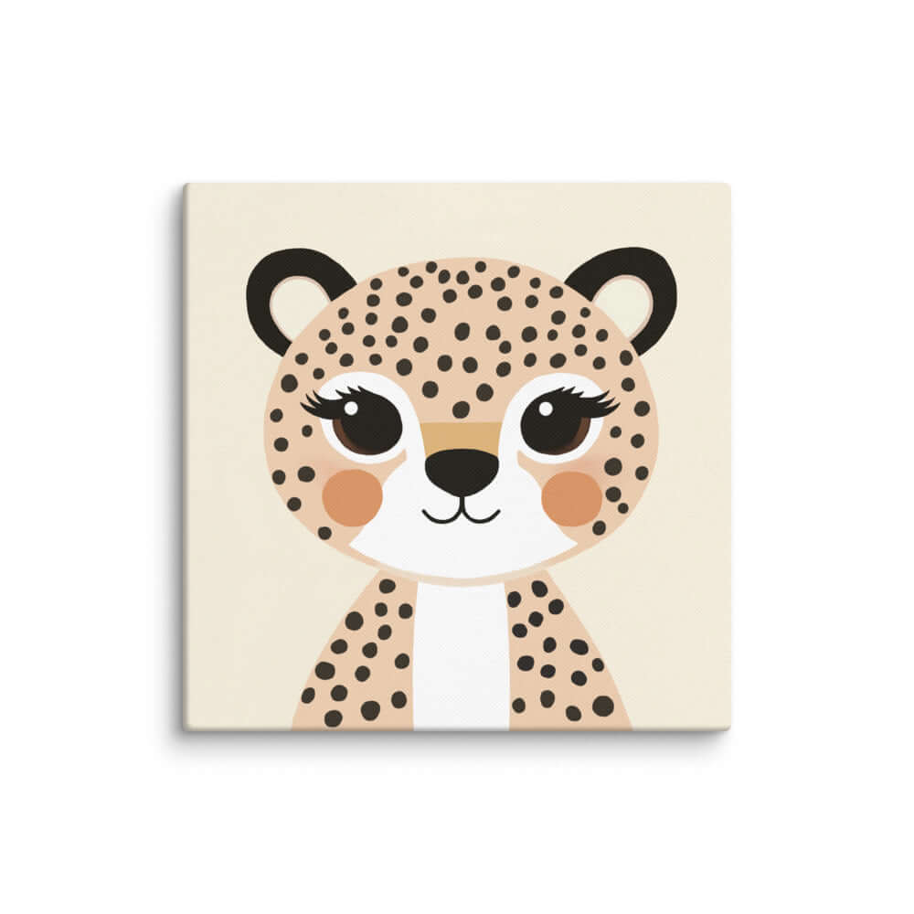 Wondershire, Cheetah Canvas Print, Animal Print,Beige,Canvas,canvas print,Cheetah,Childrens Room,Kids Decor,Nursery Decor,Wondershire