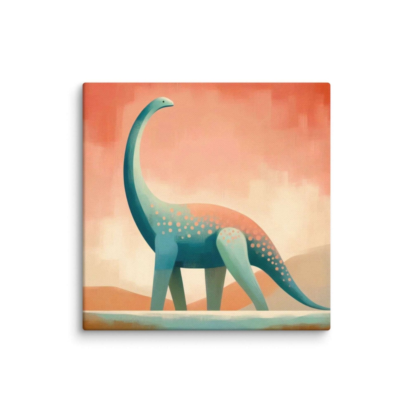 Wondershire, Brachiosaurus Canvas Print – Candy Sky, abstract dinosaur,baby boy room,baby girl room,baby shower gift,brachiosaurus,brachiosaurus art,Canvas,cartoon dinosaur,colorful wall art,cute dinosaur,dino art,dinosaur,dinosaur canvas,dinosaur decor f