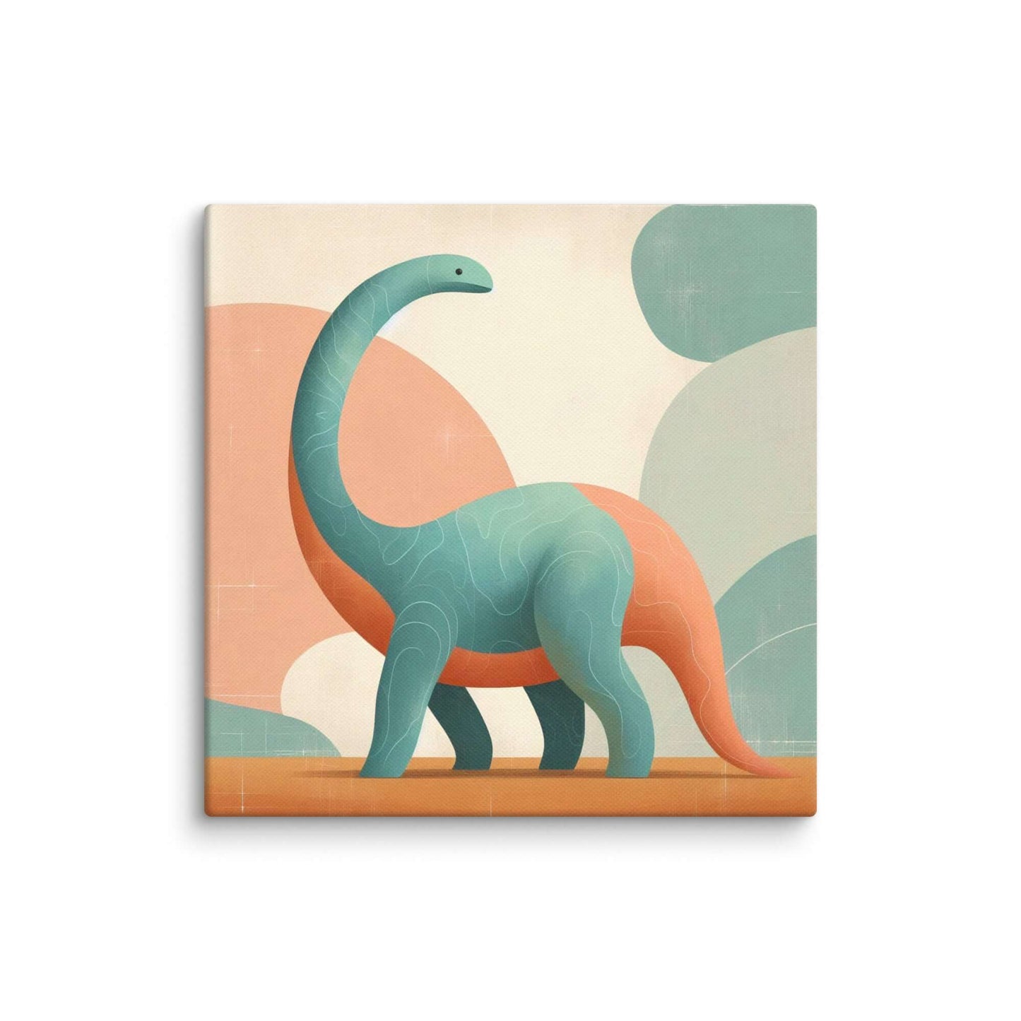 Wondershire, Brachiosaurus Canvas Print – Modern Pastel, Canvas