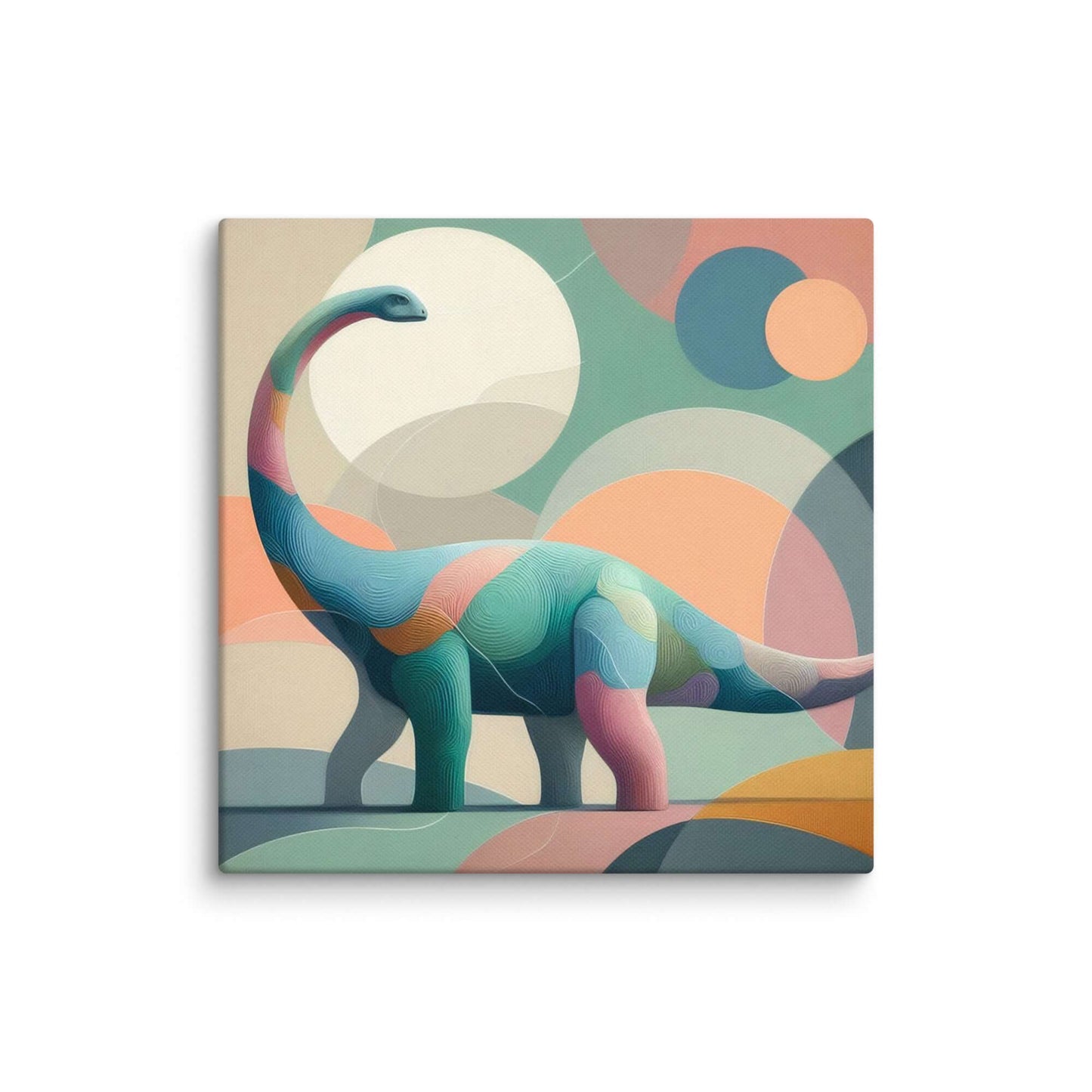 Wondershire, Brachiosaurus Canvas Print – Peaceful Path, abstract dinosaur,baby boy room,baby girl room,baby shower gift,brachiosaurus,brachiosaurus art,Canvas,cartoon dinosaur,colorful wall art,cute dinosaur,dino art,dinosaur,dinosaur canvas,dinosaur dec