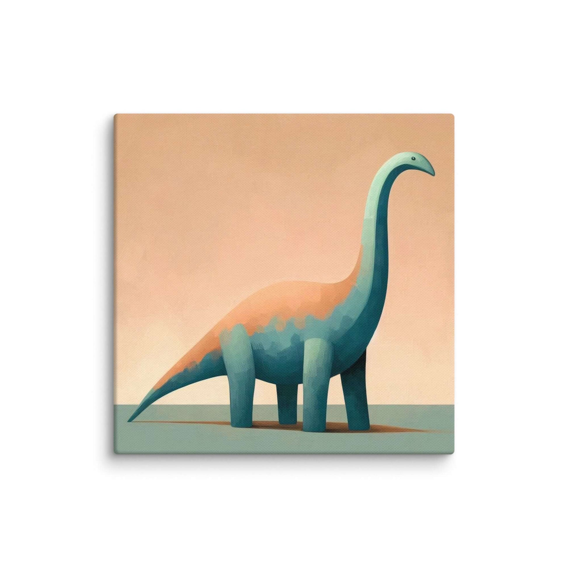Wondershire, Brachiosaurus Canvas Print – Quiet Wilderness, abstract dinosaur,baby boy room,baby girl room,baby shower gift,brachiosaurus,brachiosaurus art,Canvas,cartoon dinosaur,colorful wall art,cute dinosaur,dino art,dinosaur,dinosaur canvas,dinosaur