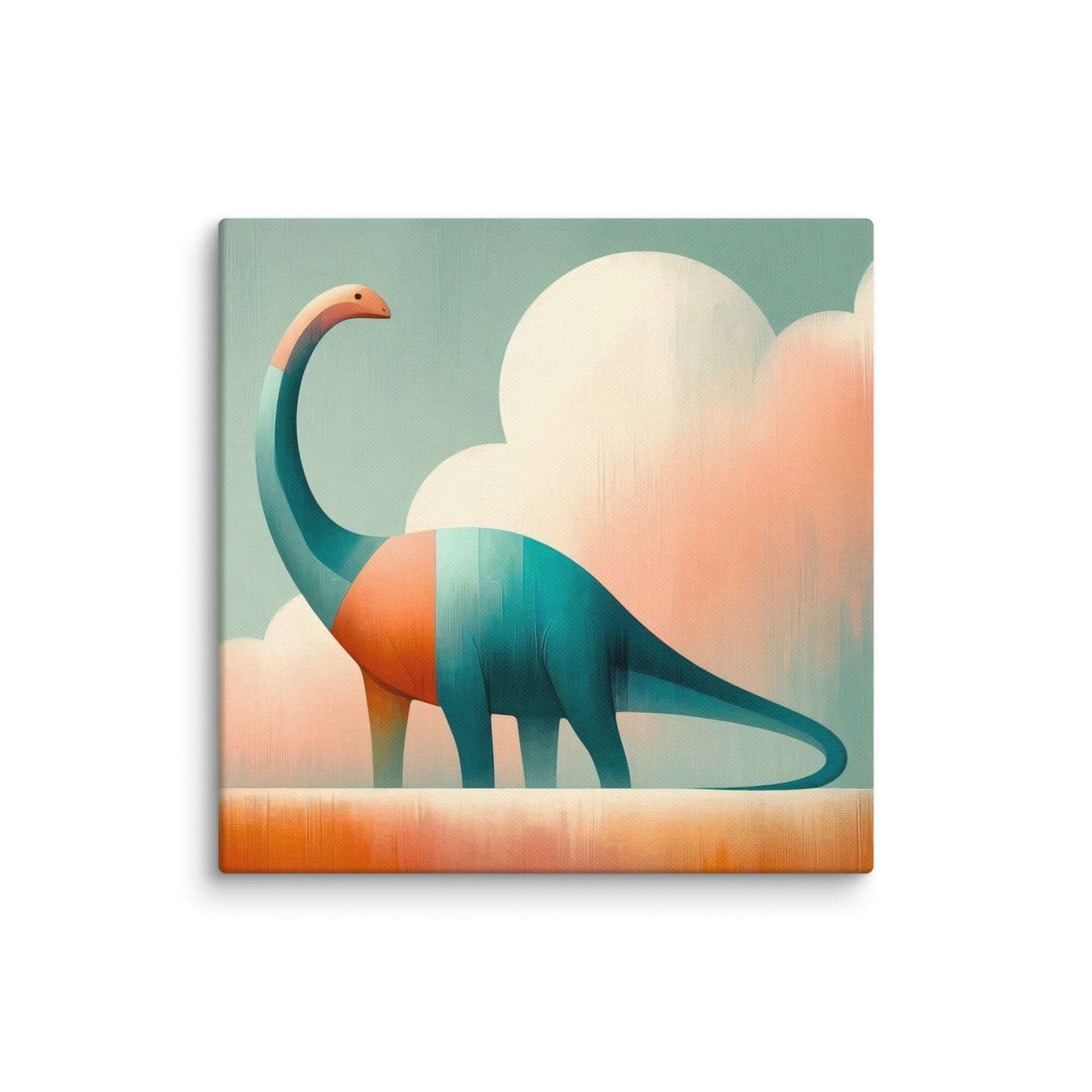 Wondershire, Brachiosaurus Canvas Print – Soft Skies, abstract dinosaur,baby boy room,baby girl room,baby shower gift,brachiosaurus,brachiosaurus art,Canvas,cartoon dinosaur,colorful wall art,cute dinosaur,dino art,dinosaur,dinosaur canvas,dinosaur decor